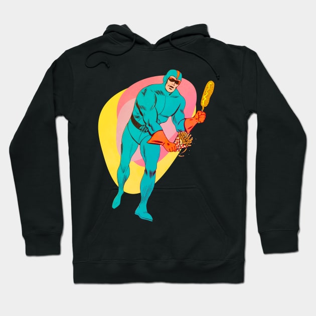 Captain corndog Hoodie by VultureVomitInc